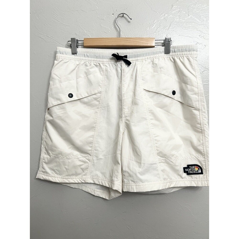 THE NORTH FACE Men's Pride Windwall 6” Outline Shorts Gardenia White Large